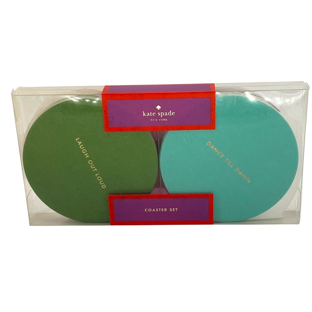 Kate Spade Coaster Set OS Multi Small Talk Soiree 24pc Paper Party Barware Decor